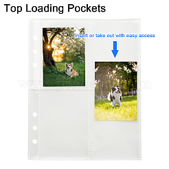 30Pcs 3 Styles Plastic Insert Photo Album Refill Core Card Binder Pages&nbsp;FIND-SP0004-57A