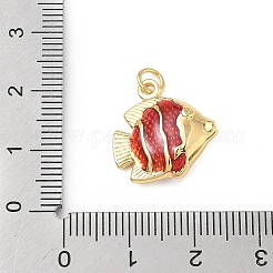 Brass Enamel Pendants&nbsp;KK-L256-23G