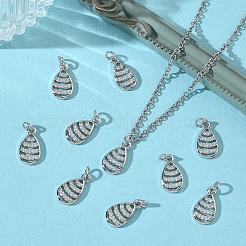SHEGRACE Brass Micro Pave Cubic Zirconia Pendants&nbsp;XGRQ3D977-515P