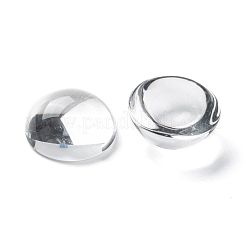 Transparent Half Round Glass Cabochons&nbsp;GGLA-R027-16mm