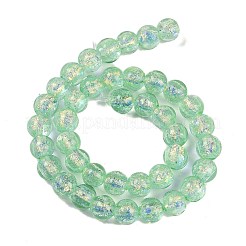 Handmade Foil Lampwork Beads Strands&nbsp;FOIL-K003-06B-06