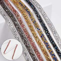 5 Yards Self Adhesive Resin Rhinestone Tape&nbsp;DIY-SP0002-49F