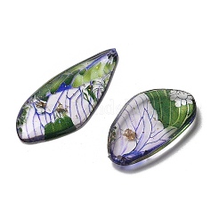 4Pcs Transparent Epoxy Resin Butterfly Wings Pendants&nbsp;RESI-C057-02A