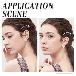 24Pcs Brass Stud Earring Findings&nbsp;KK-DC0001-39