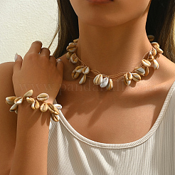 Bohemian Shell Bracelets & Earrings Sets for Women&nbsp;ZW8417