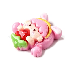 Pink Cute Opaque Resin Cabochon&nbsp;CRES-I040-01A