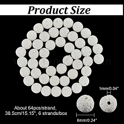 6 Strands Natural Lava Rock Beads Strands&nbsp;G-NB0004-04
