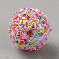 Opaque Acrylic Beads&nbsp;MACR-WH0010-12D