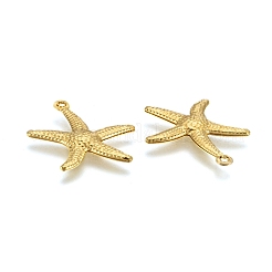 Starfish/Sea Stars Brass Pendants&nbsp;KK-L134-11G