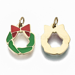 316 Surgical Stainless Steel Enamel Charms&nbsp;STAS-S116-005G