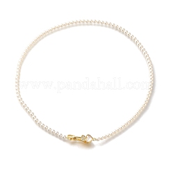 Brass Micro Pave Clear Cubic Zirconia Fold Over Clasps&nbsp;KK-H480-50G-01