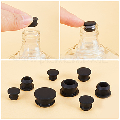 24Pcs 4 Style Silicone Bottle Seal Plug&nbsp;AJEW-GF0008-10A-01