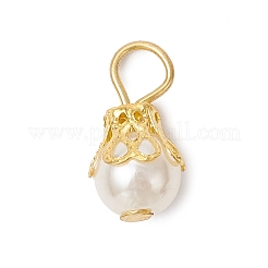 Round Imitation Pearl Acrylic  Pendants&nbsp;PALLOY-JF04002-01