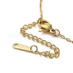 Brass Micro Pave Cubic Zirconia with Acrylic Ginkgo Leaf Pendant Necklaces for Women&nbsp;NJEW-E106-02KCG