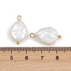 Natural Freshwater Pearl Keshi Pearl Pendants&nbsp;STAS-D378-06B-G