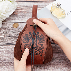 PU Leather & Suede Fabric Belt Pouch&nbsp;AJEW-WH0285-06