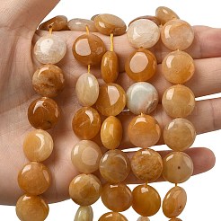 Natural Topaz Jade Beads Strands&nbsp;G-L648-B20-15mm