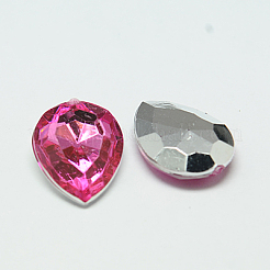 Imitation Taiwan Acrylic Rhinestone Cabochons&nbsp;GACR-A017-18x25mm-M