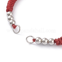 Adjustable Braided Polyester Cord Bracelet Making&nbsp;AJEW-JB00849-05