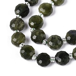 Natural Chinese Jade Beads Strands&nbsp;G-B153-B15