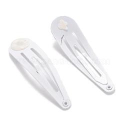 Spray Painted Iron Snap Hair Clips&nbsp;PHAR-WH0006-07L