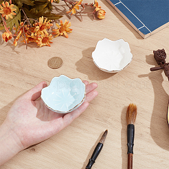 2Pcs 2 Colors Porcelain Brush Holder&nbsp;OFST-PH0001-06B