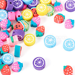 3 Strands 3 Colors Handmade Polymer Clay Beads Strands&nbsp;CLAY-TA0001-85
