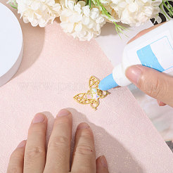 5 Styles Butterfly Zinc Alloy Open Back Bezel Pendants&nbsp;FIND-CA0009-52G