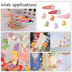 80Pcs 10 Colors Opaque Resin Cabochons&nbsp;RESI-AR0001-18