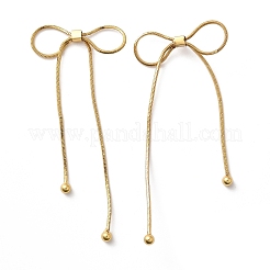 Bowknot Rack Plating Brass Stud Earrrings&nbsp;EJEW-Z085-01G