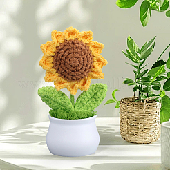 1Pc Sunflower Yarn & PVC Display Decoration&nbsp;DJEW-SC0001-19