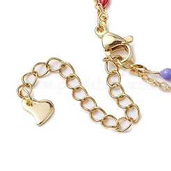 304 Stainless Steel & Brass Double Layer Chain Anklets&nbsp;AJEW-AN00629-01