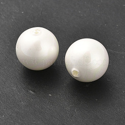Baking Paint Pearlized Glass Pearl Round Beads&nbsp;HY-Q001-01B