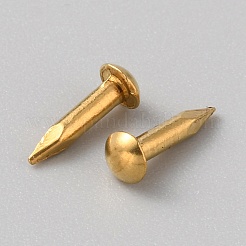 100Pcs Round End Brass Furniture Nail Tacks&nbsp;KK-WH0056-74