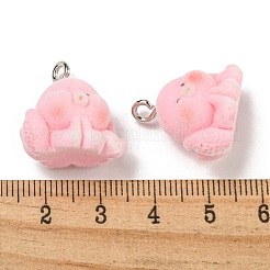 Flocky Acrylic Pendants&nbsp;X-FIND-A044-01F