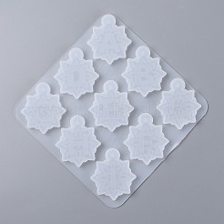 26 Letters & Ampersand Flower Pendant Silicone Mold&nbsp;DIY-O008-01