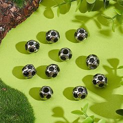 10Pcs 304 Stainless Steel Enamel European Beads&nbsp;STAS-UN0040-13
