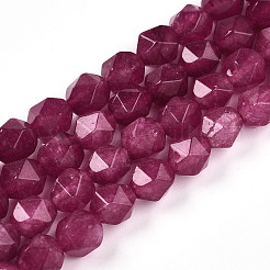 Dyed Natural White Jade Beads Strands&nbsp;G-T139-8mm-46P