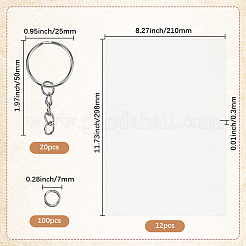 DIY Keychain Making Kit&nbsp;DIY-SP0004-12B