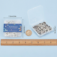 80Pcs 8 Styles Alloy Beads & Charms&nbsp;TIBEB-SC0001-08AS