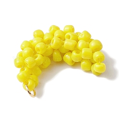 Japanese Seed Beads Beaded Charms&nbsp;PALLOY-MZ00268
