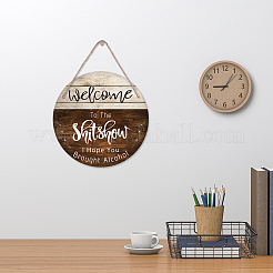 Wooden Hanging Plate&nbsp;HJEW-WH0027-002