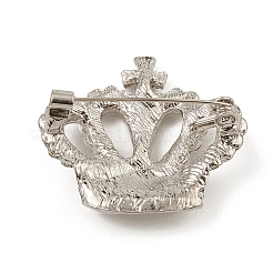 Rhinestone Crown Brooch Pin&nbsp;JEWB-Q030-07P