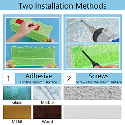 Acrylic Wall Mounted Display Easels&nbsp;OACR-WH0037-31A