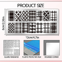 Plastic Nail Art Image Templates&nbsp;AJEW-UN0002-49C