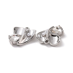Rack Plating Alloy Glass Pendants&nbsp;FIND-I037-13P-03