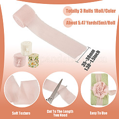 3 Rolls Chiffon Ribbons&nbsp;SRIB-TAC0002-25C-1