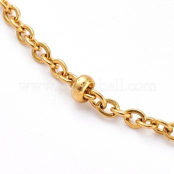 304 Stainless Steel Satellite Chain Anklets&nbsp;X-AJEW-AN00393