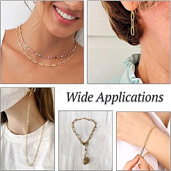 5M Brass Paperclip Chains&nbsp;CHC-YW0001-09G