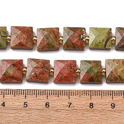 Natural Unakite Beads Strands&nbsp;G-F839-A20-01